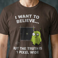 1 Pixel Wide Alien T-shirt