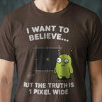 1 Pixel Wide Alien T-shirt