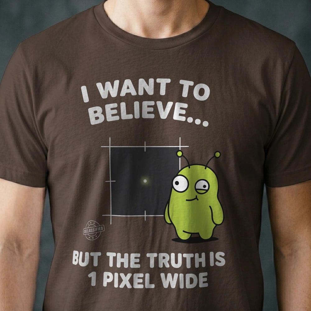 1 Pixel Wide Alien T-shirt