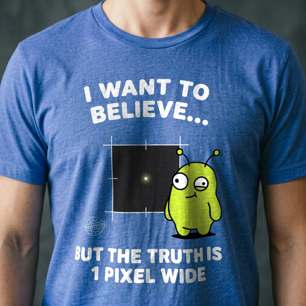1 Pixel Wide Alien T-shirt