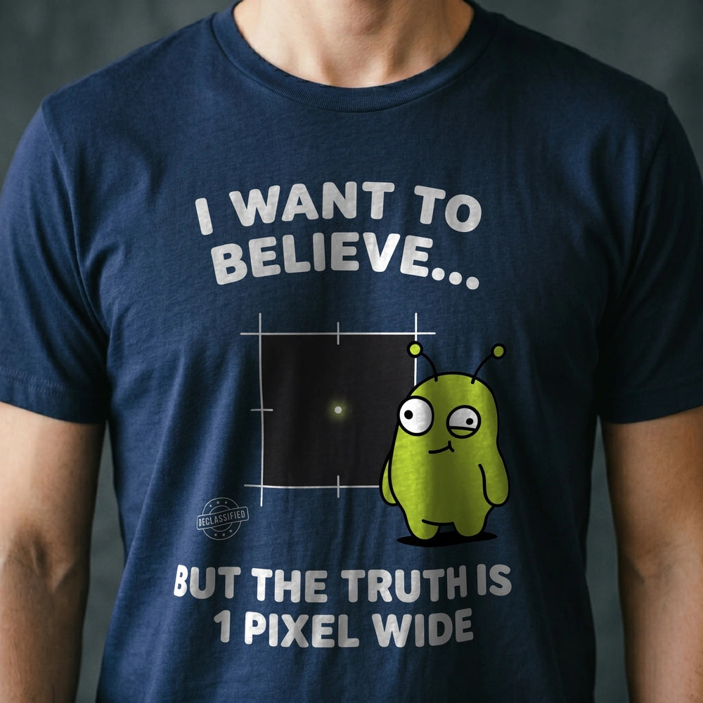 1 Pixel Wide Alien T-shirt