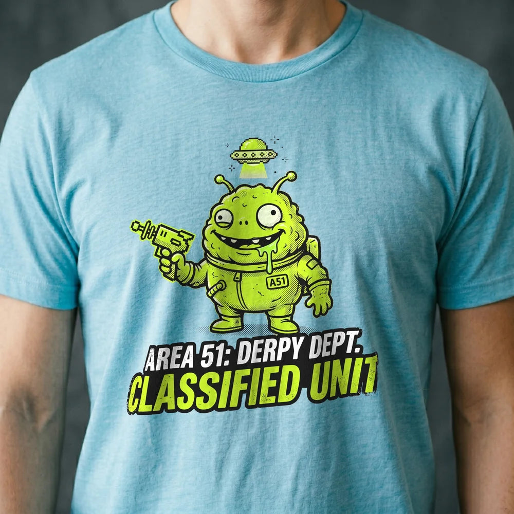Area 51: Derpy Dept Alien T-shirt