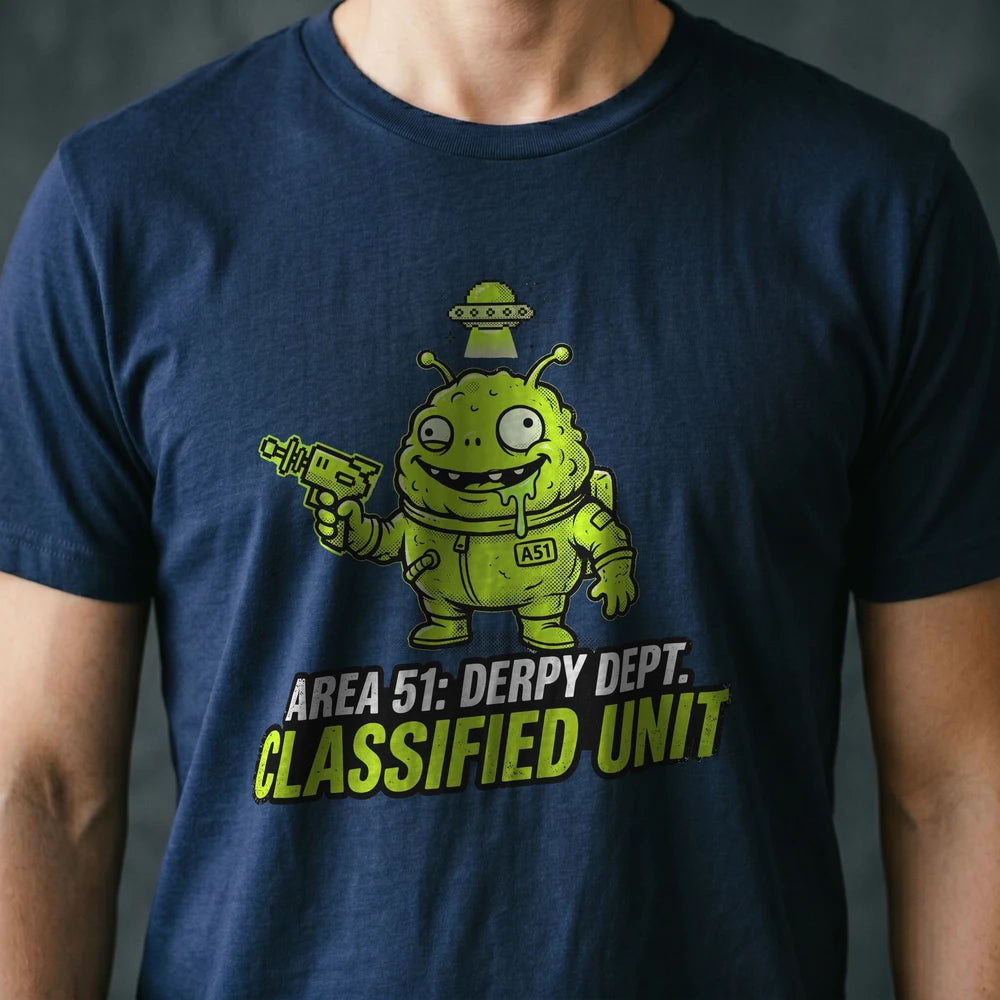Area 51: Derpy Dept Alien T-shirt