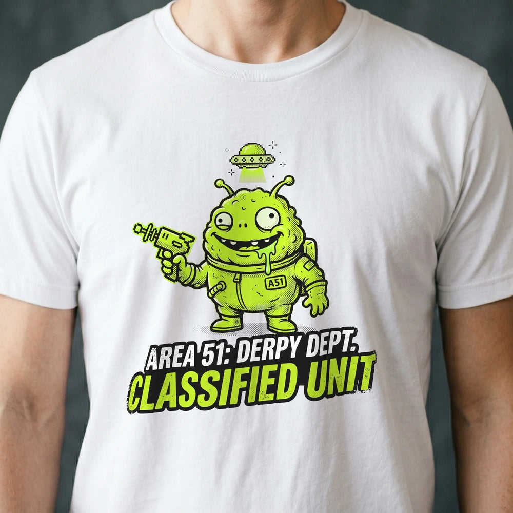 Area 51: Derpy Dept Alien T-shirt