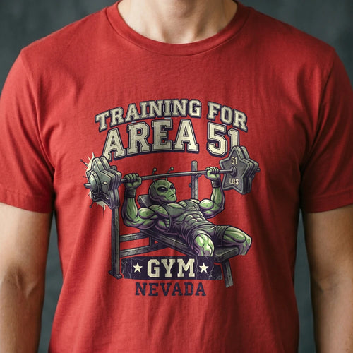 Area 51 Gym Alien T-shirt