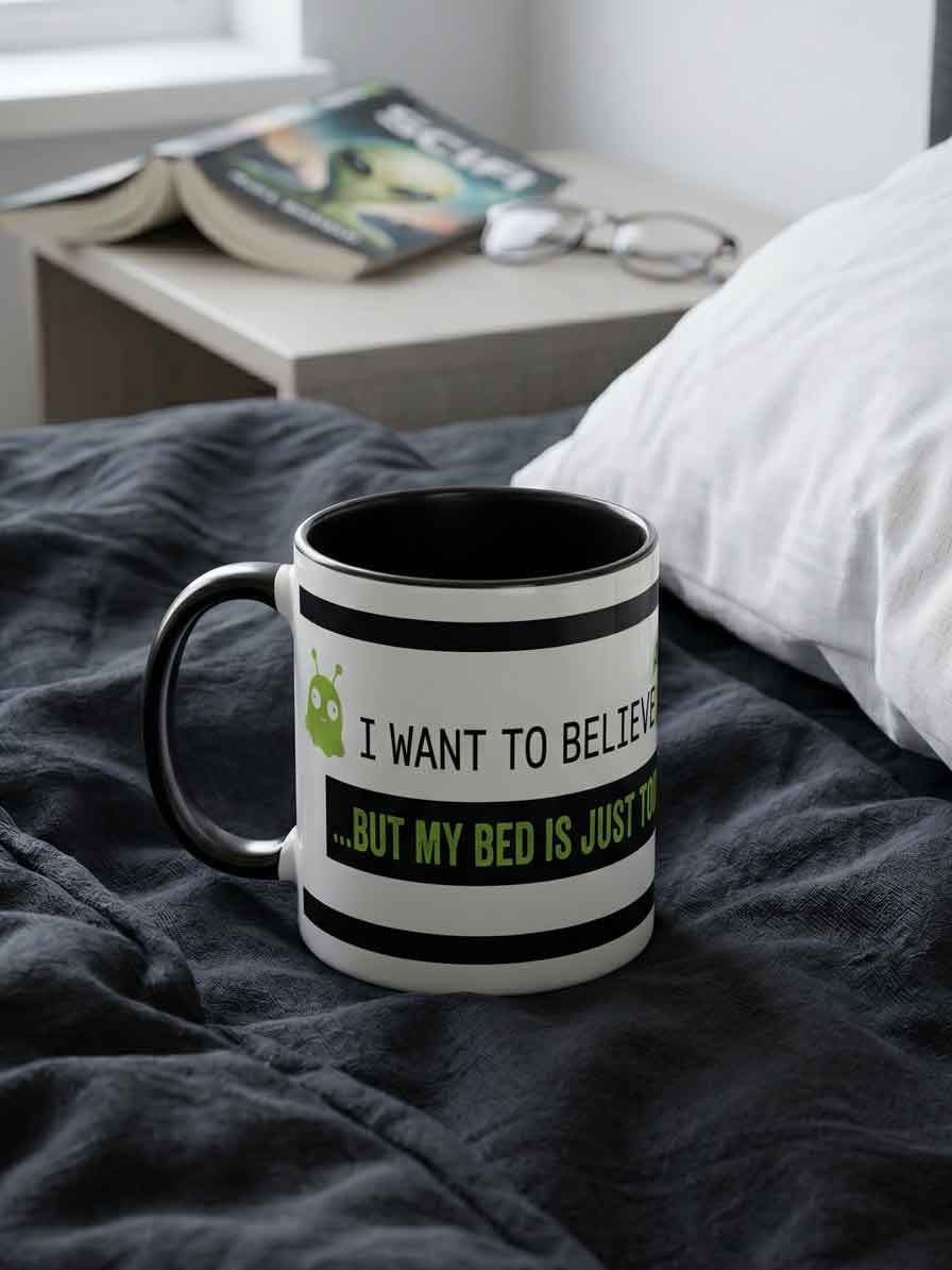 Bed Is Too Comfy Alien Mug