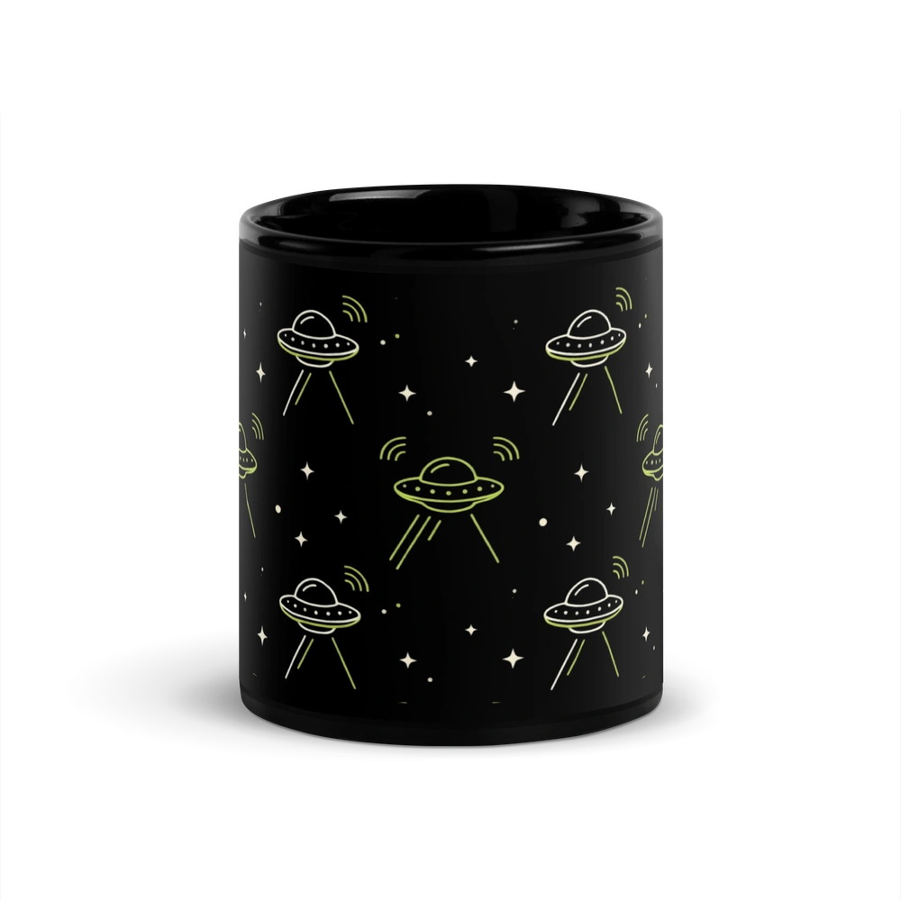 UFO Signal All-Over Alien Mug