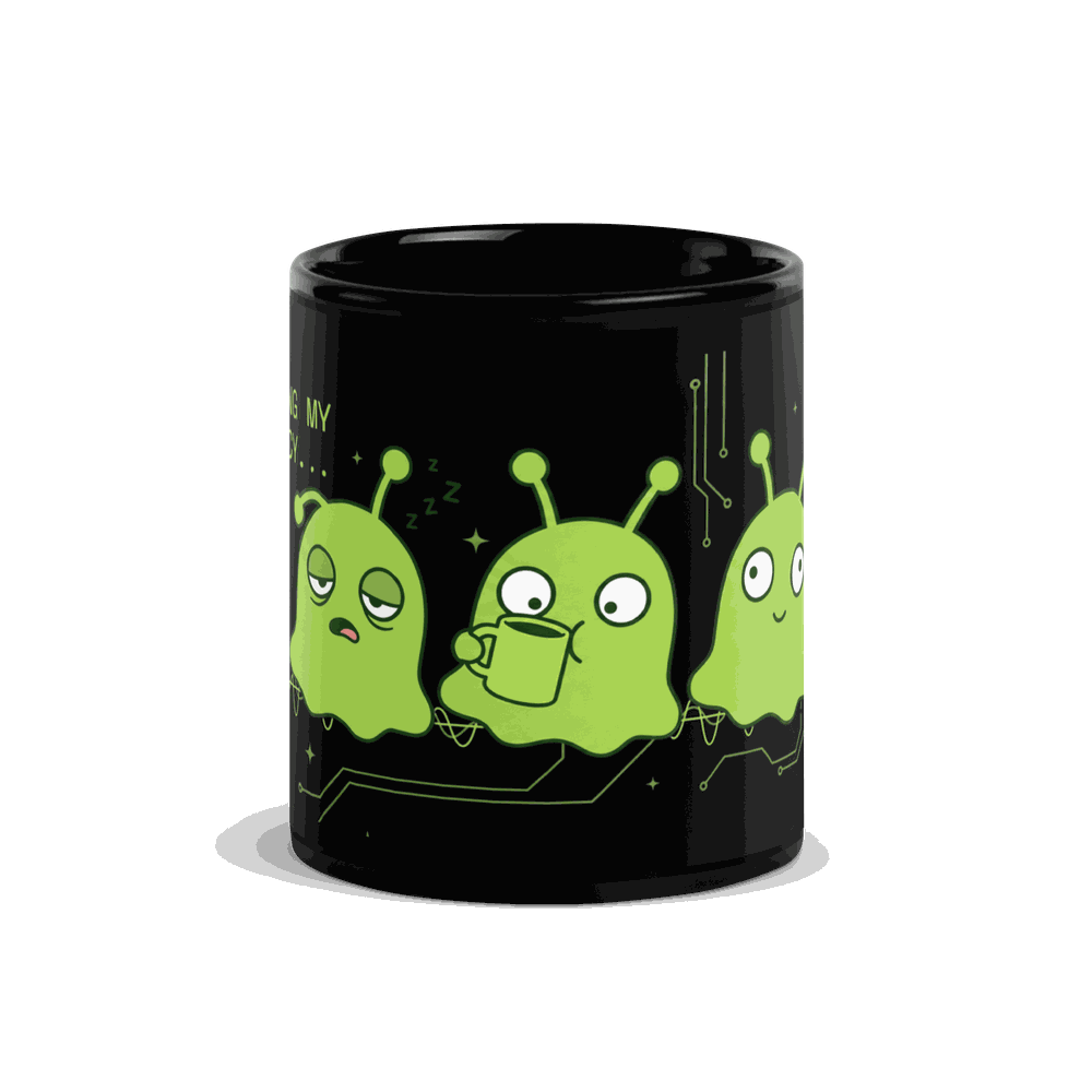 Adjusting My Frequency Alien Mug