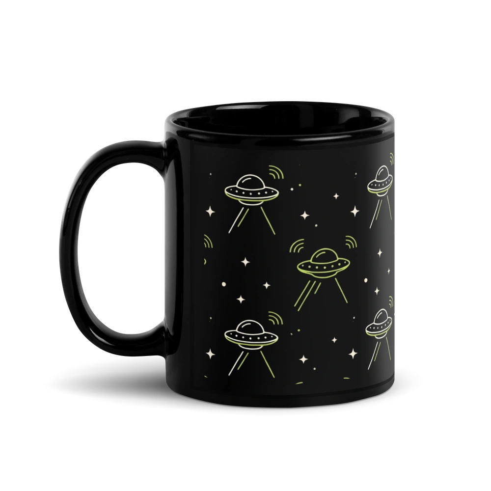 UFO Signal All-Over Alien Mug