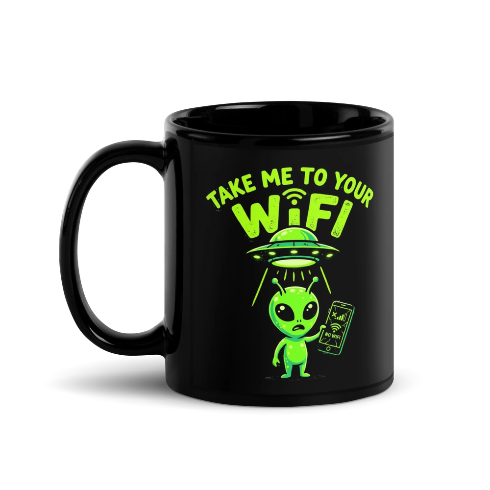 Take Me to Your WiFi Alien Mug