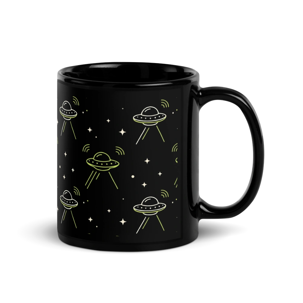 UFO Signal All-Over Alien Mug