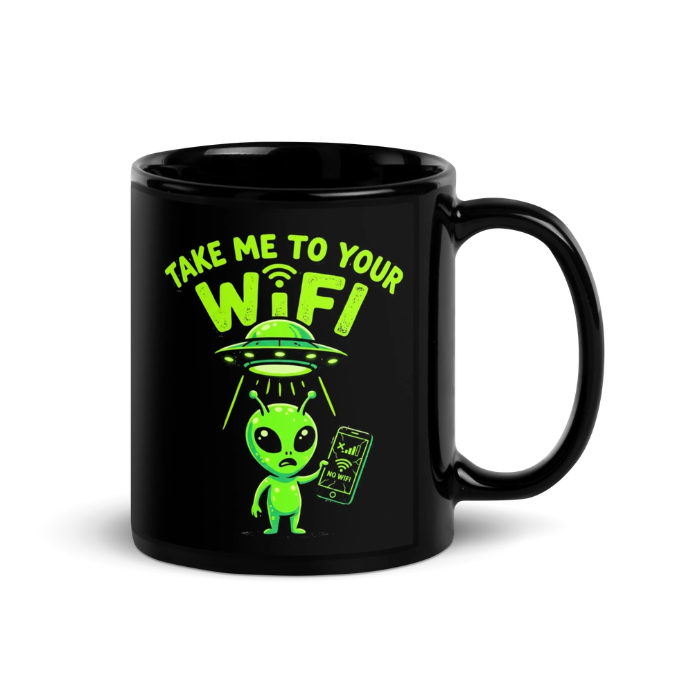 Take Me to Your WiFi Alien Mug