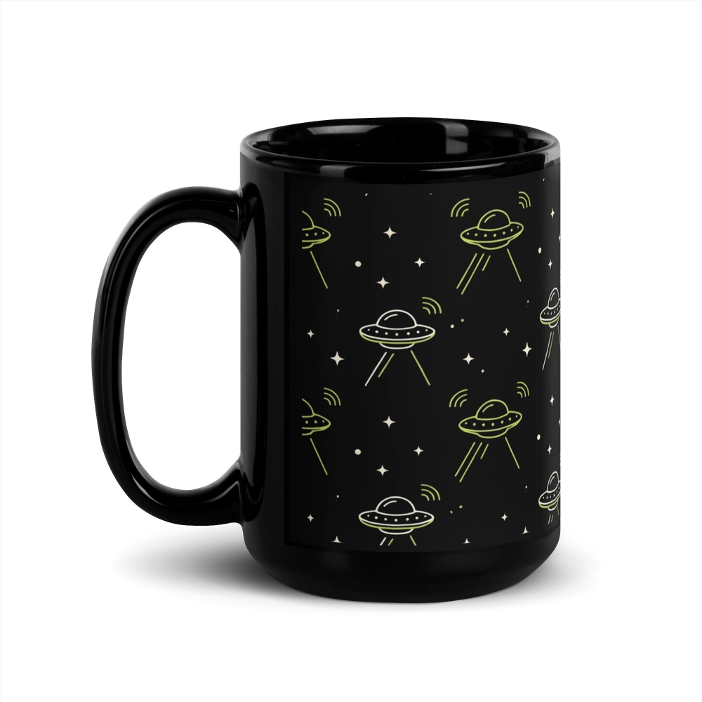 UFO Signal All-Over Alien Mug