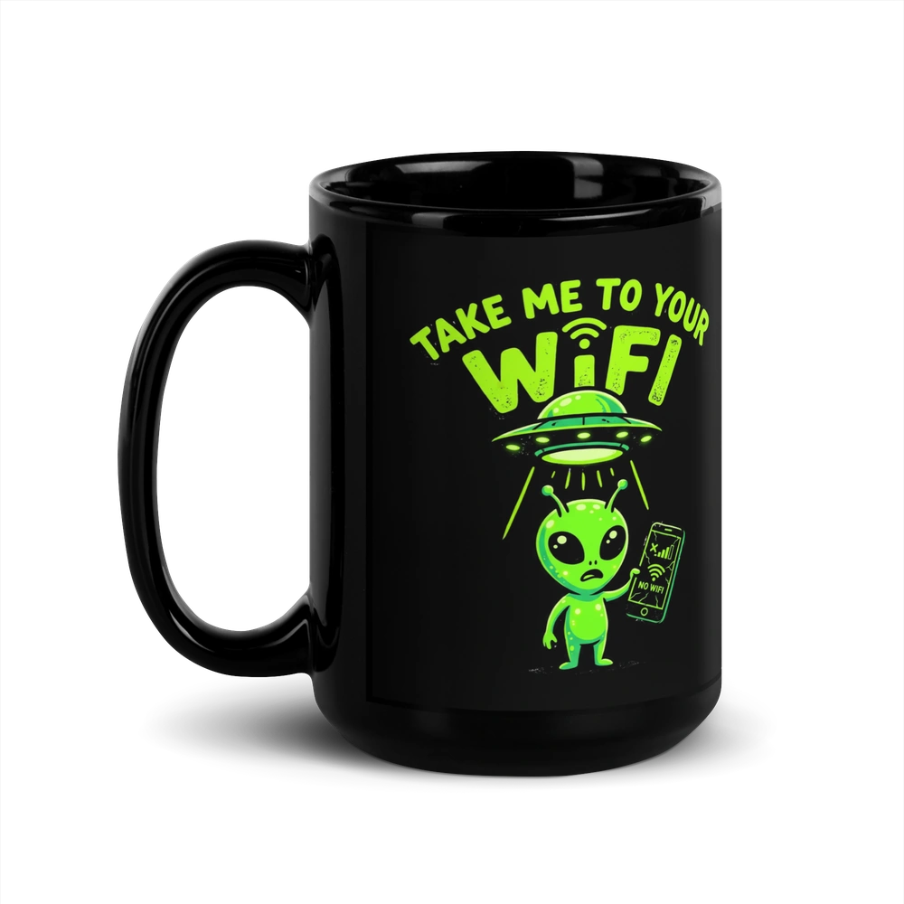 Take Me to Your WiFi Alien Mug