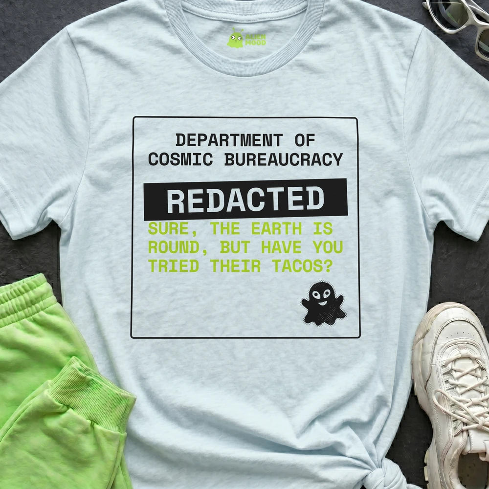 Cosmic Bureaucracy Alien T-shirt