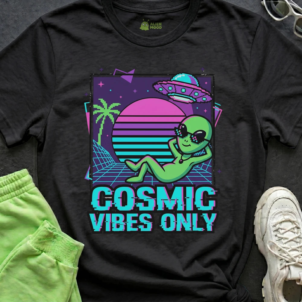 Cosmic Vibes Only Alien T-shirt