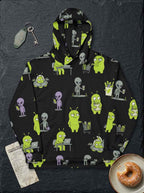 Everyday Abductions All-Over Alien Hoodie