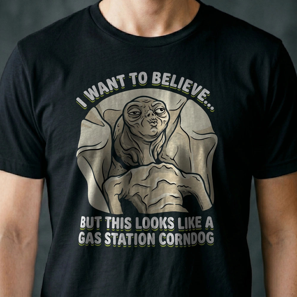 Gas Station Corndog Alien T-shirt