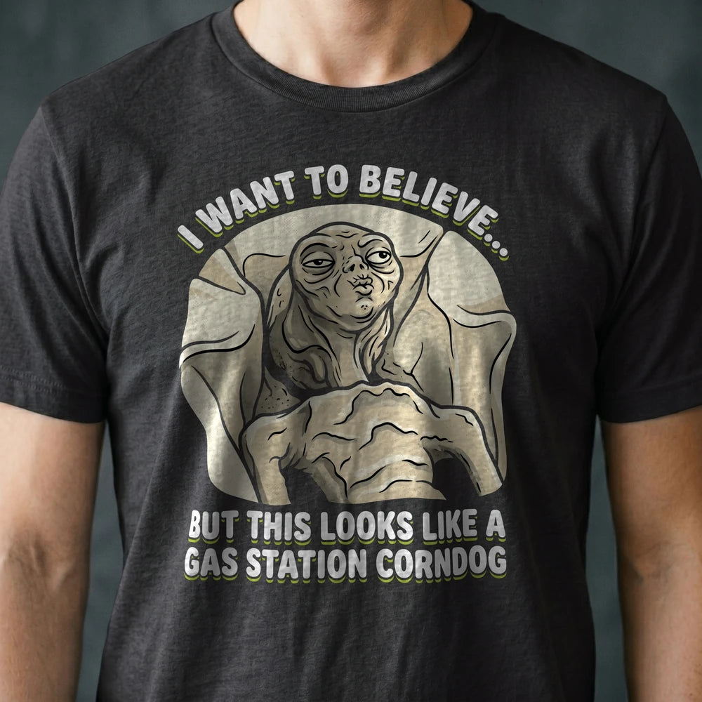 Gas Station Corndog Alien T-shirt