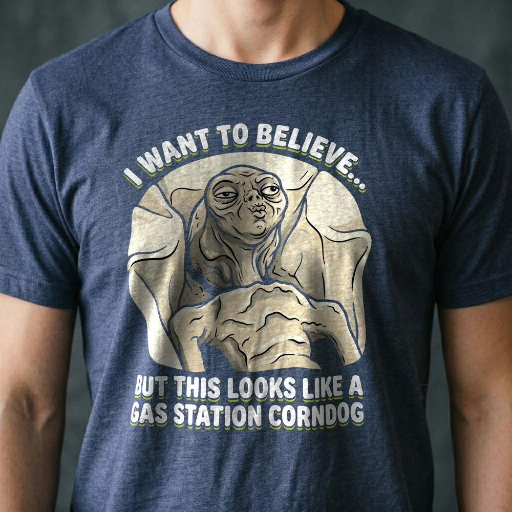 Gas Station Corndog Alien T-shirt