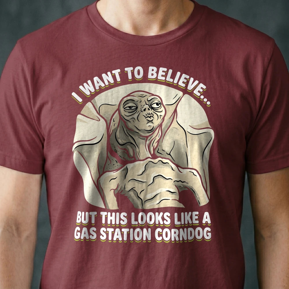 Gas Station Corndog Alien T-shirt