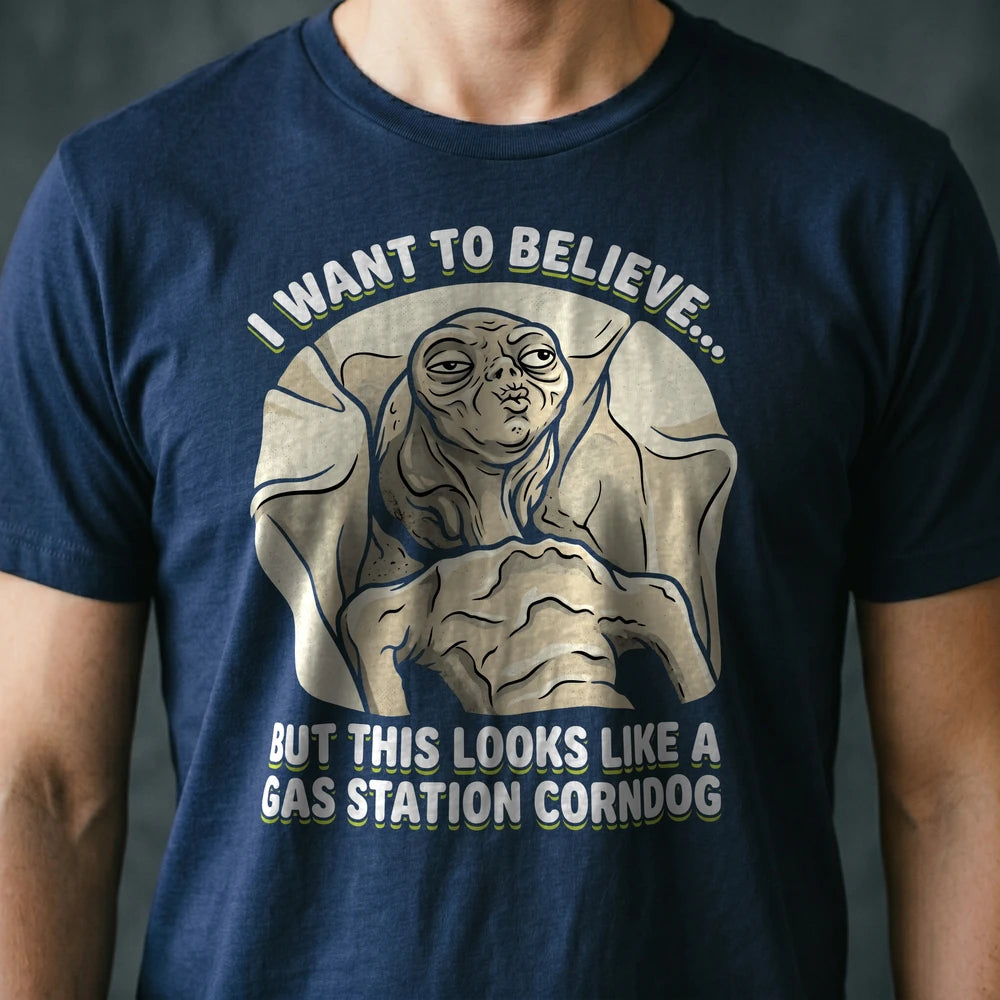 Gas Station Corndog Alien T-shirt
