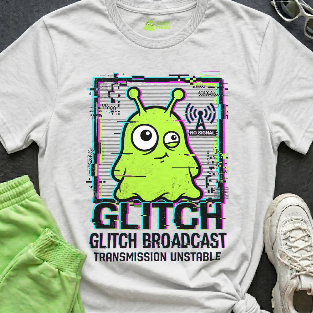 Glitch Broadcast Alien T-shirt