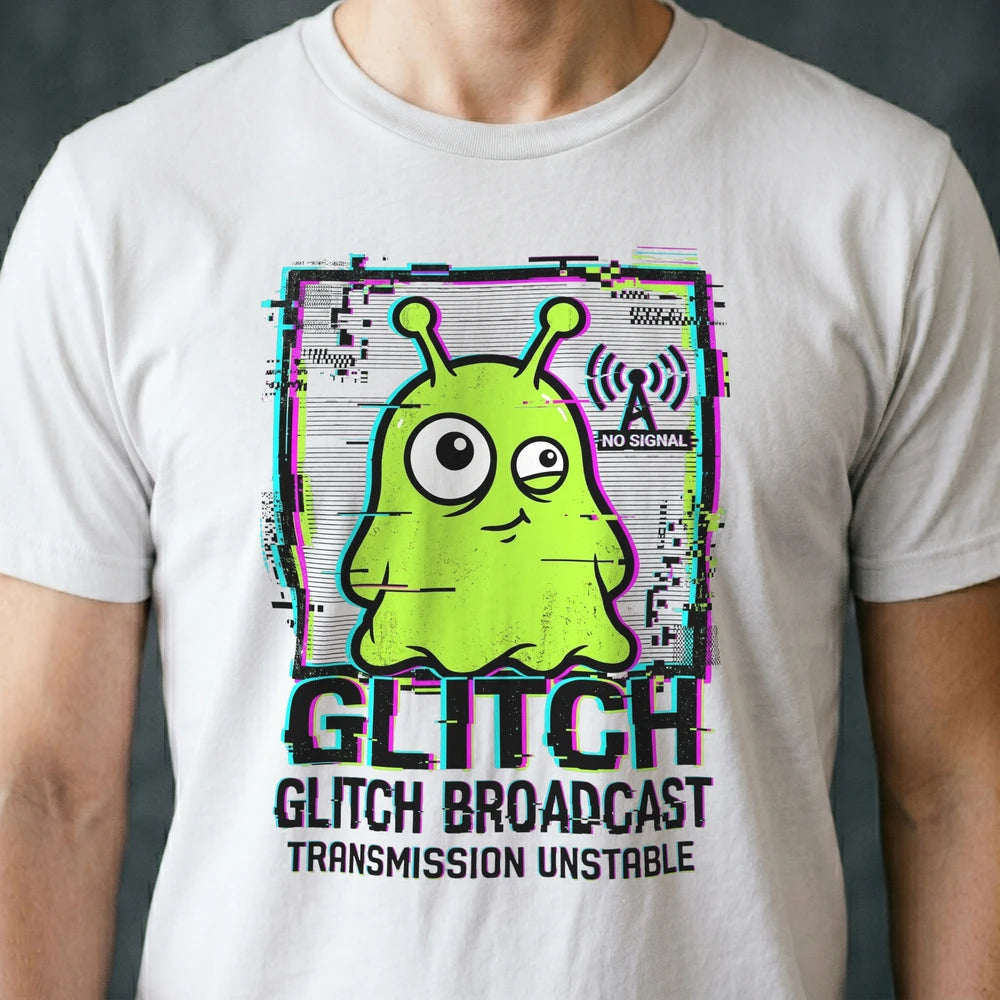 Glitch Broadcast Alien T-shirt