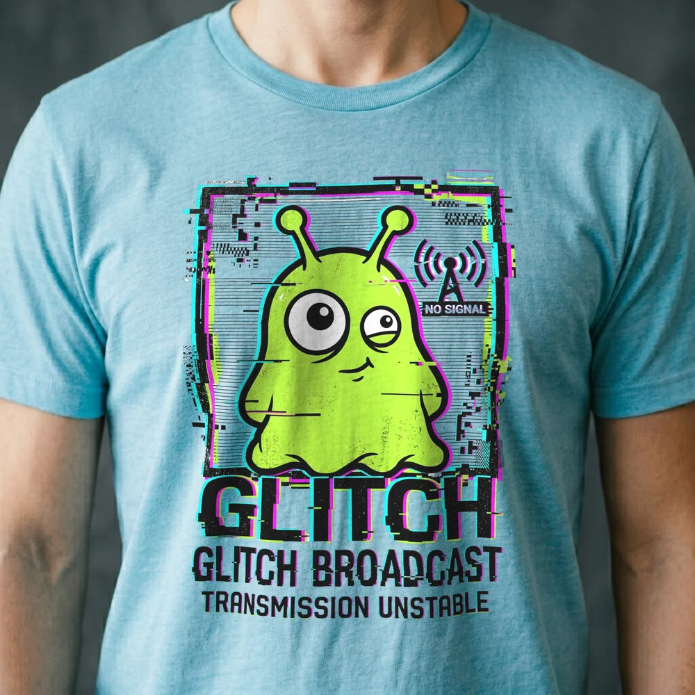 Glitch Broadcast Alien T-shirt