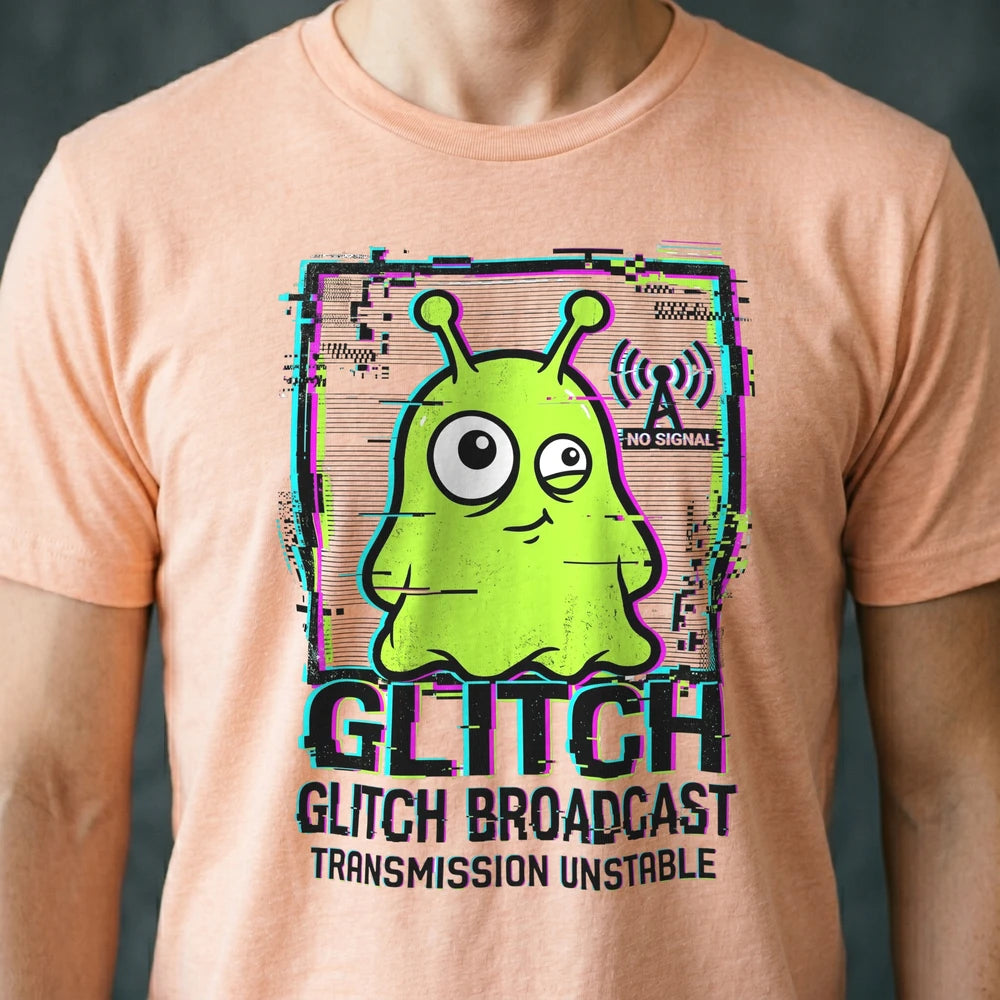 Glitch Broadcast Alien T-shirt