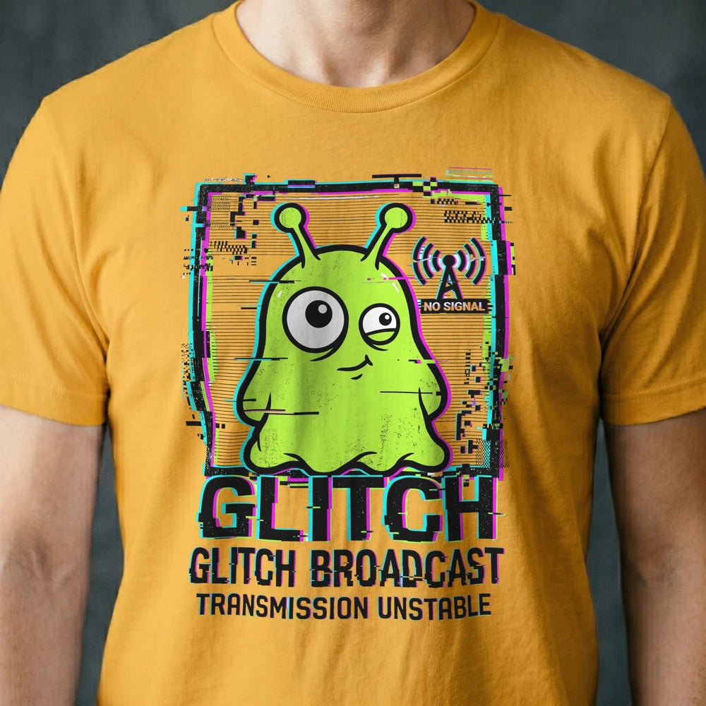 Glitch Broadcast Alien T-shirt