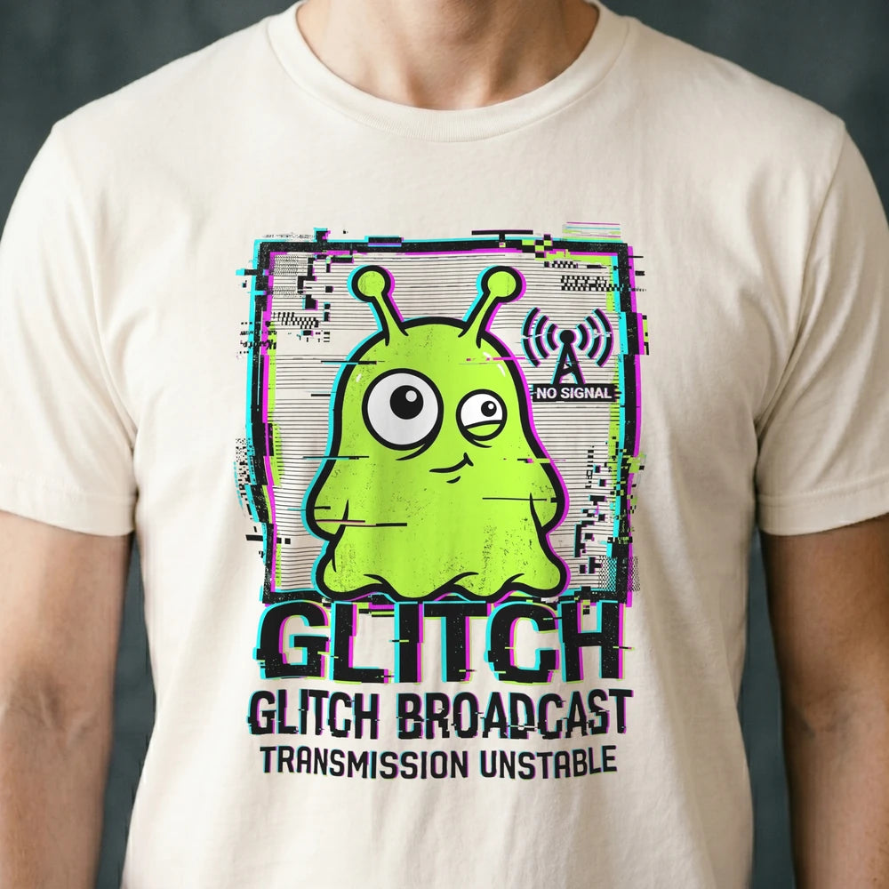 Glitch Broadcast Alien T-shirt