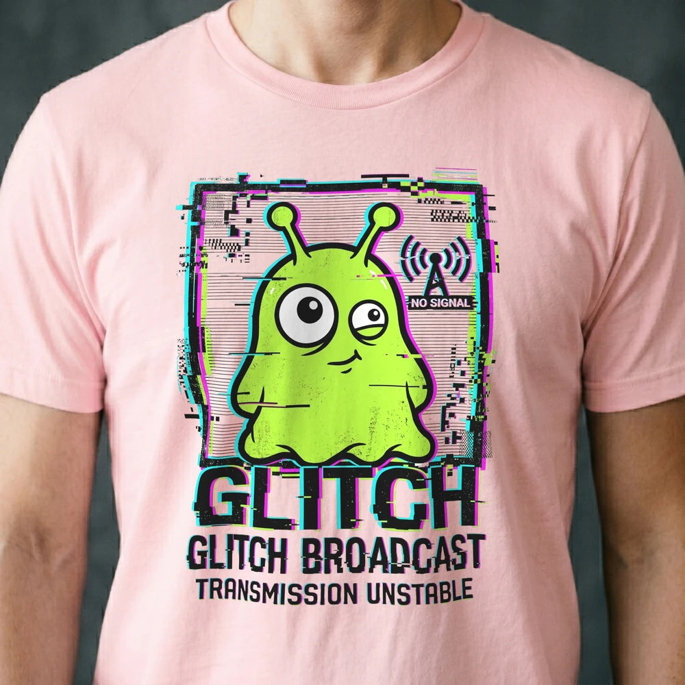 Glitch Broadcast Alien T-shirt