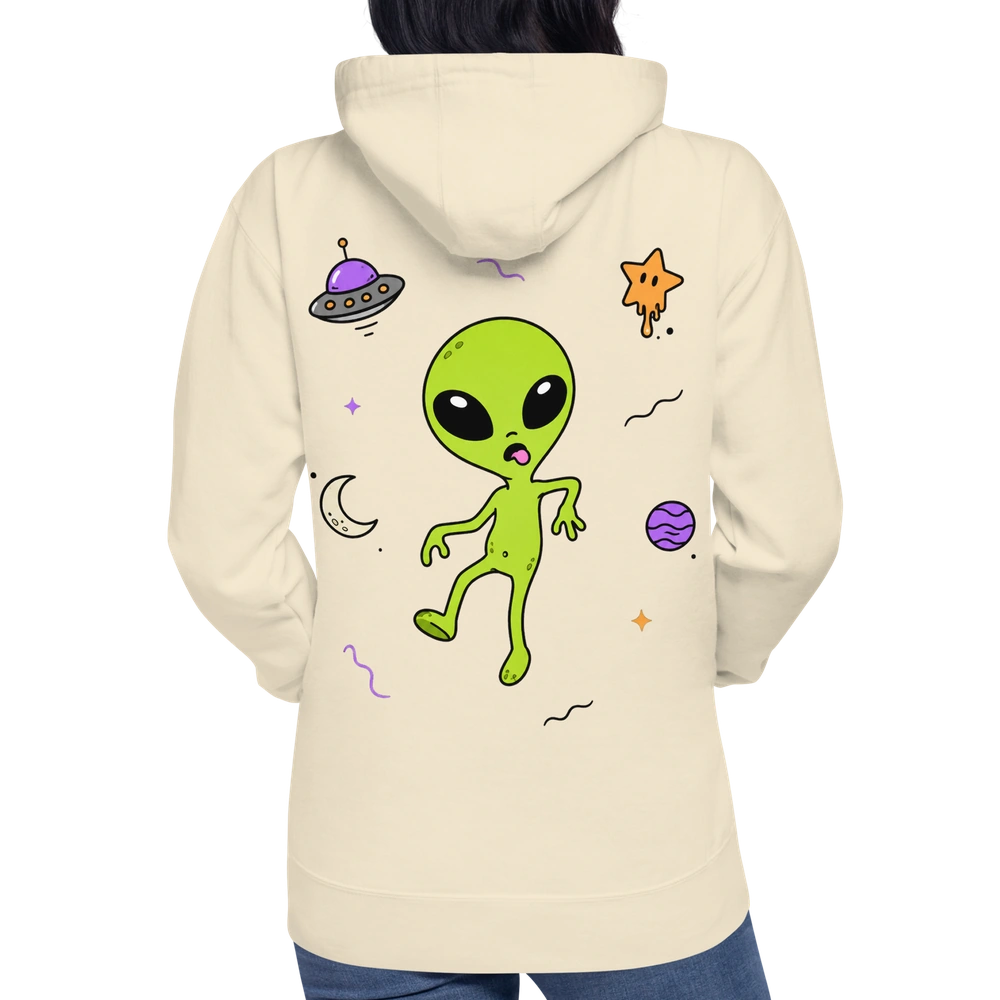 Space Walk Alien Hoodie