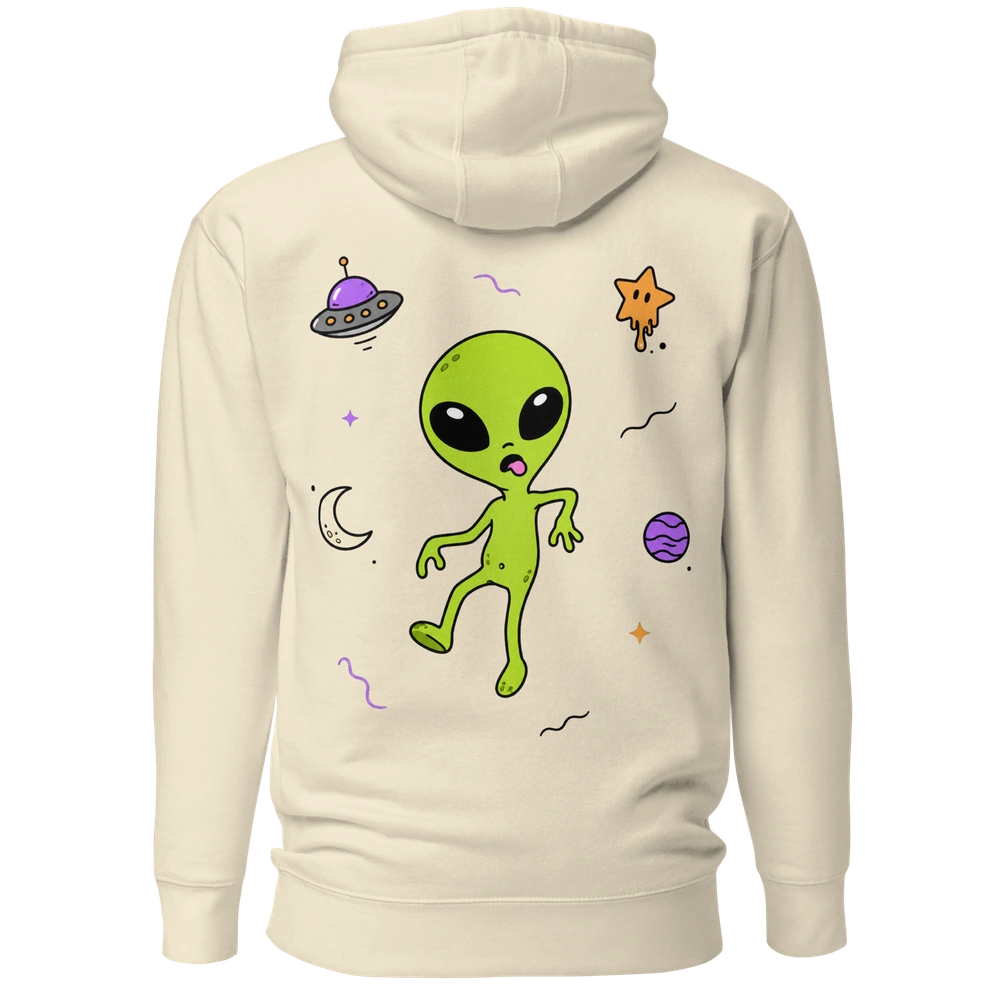 Space Walk Alien Hoodie