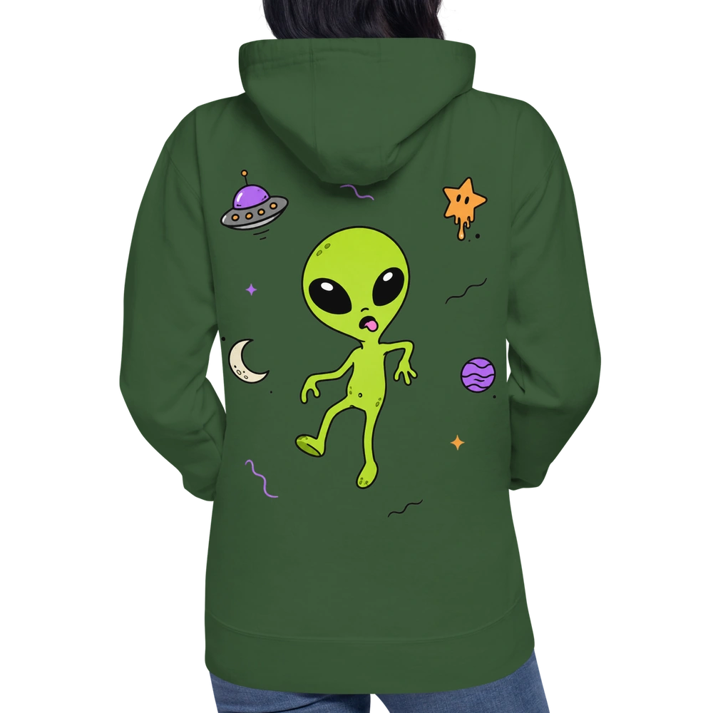 Space Walk Alien Hoodie