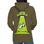 Cow Abduction Alien Hoodie
