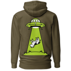 Cow Abduction Alien Hoodie