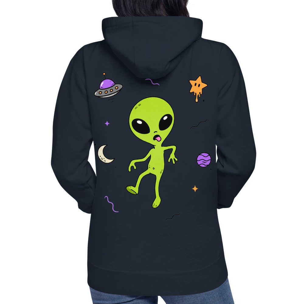 Space Walk Alien Hoodie