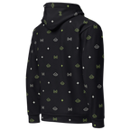 Signal Pattern All-Over Alien Hoodie