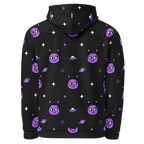 Cosmic Purple All-Over Alien Hoodie