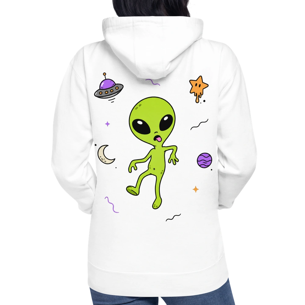 Space Walk Alien Hoodie