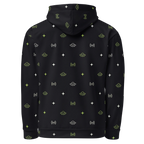 Signal Pattern All-Over Alien Hoodie