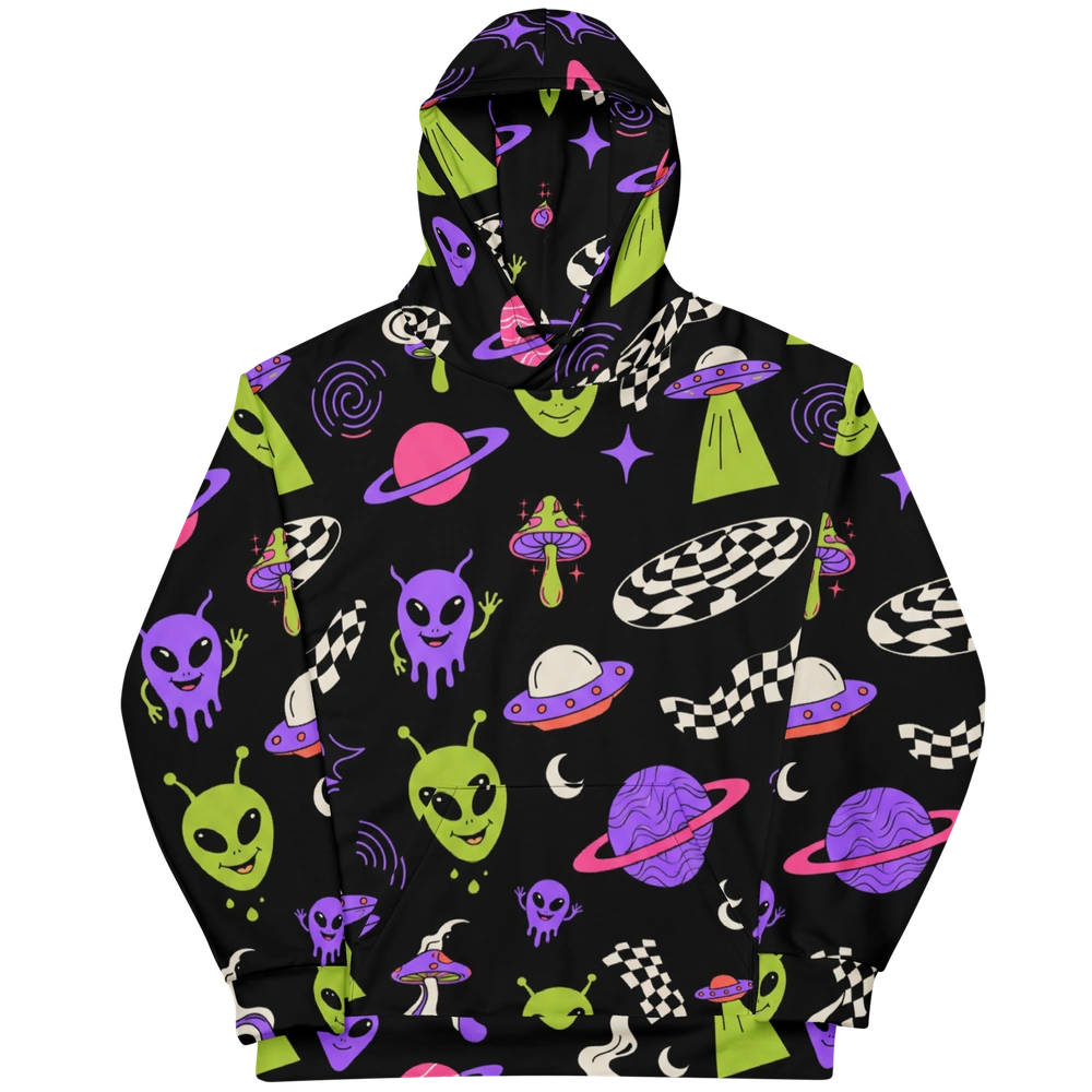 Cosmic Chaos Alien Hoodie