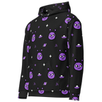 Cosmic Purple All-Over Alien Hoodie