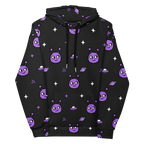 Cosmic Purple All-Over Alien Hoodie