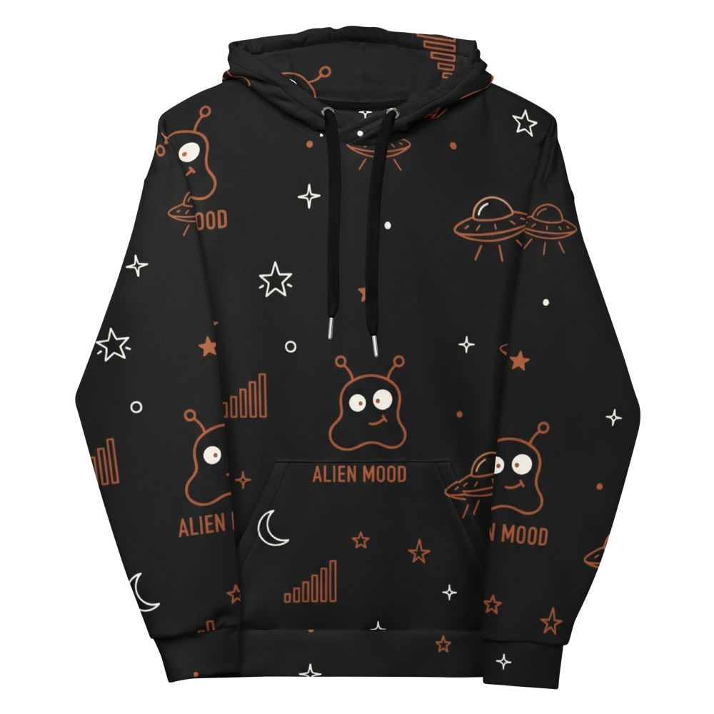 Midnight Signal All-Over Alien Hoodie