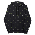 Signal Pattern All-Over Alien Hoodie