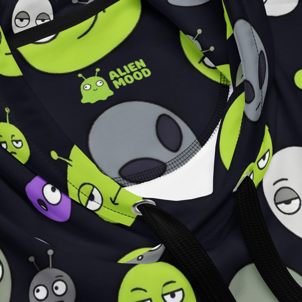 Alien Faces All-Over Hoodie
