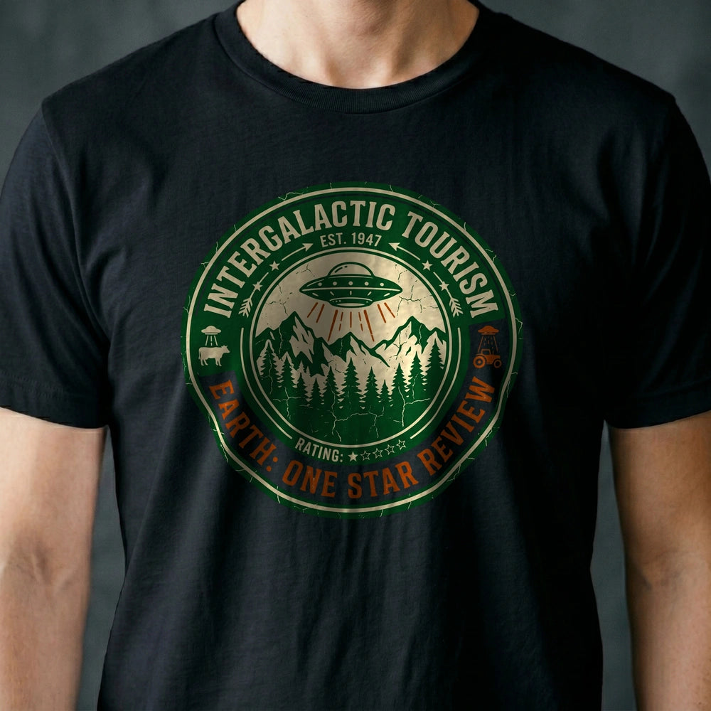 Intergalactic Tourism Alien T-shirt
